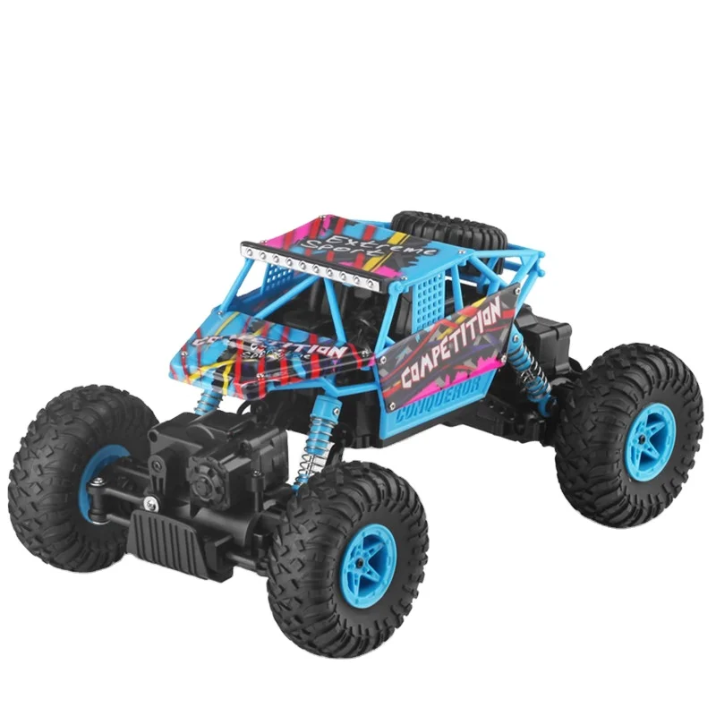 Wltoys 18428-C 1/18 Electric Four-Wheel Drive Climbing Car Dual Steering Device Remote Control Toy Led Lights Rc Car