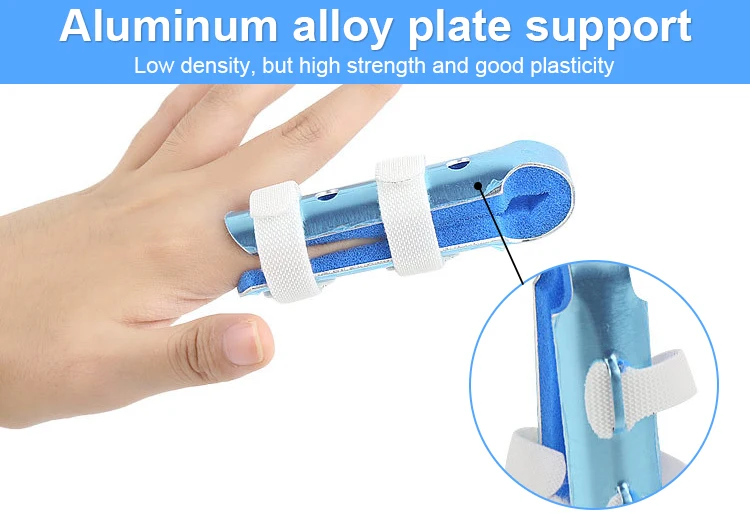 Adjustable Oval Mallet Hand Support Brace Arthritis Injury Sprain Aluminum Finger Splint