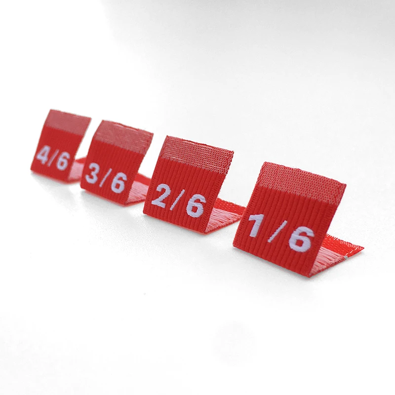 Custom Fashion Accessories Private Large Woven Size Label Tag For Women Dress