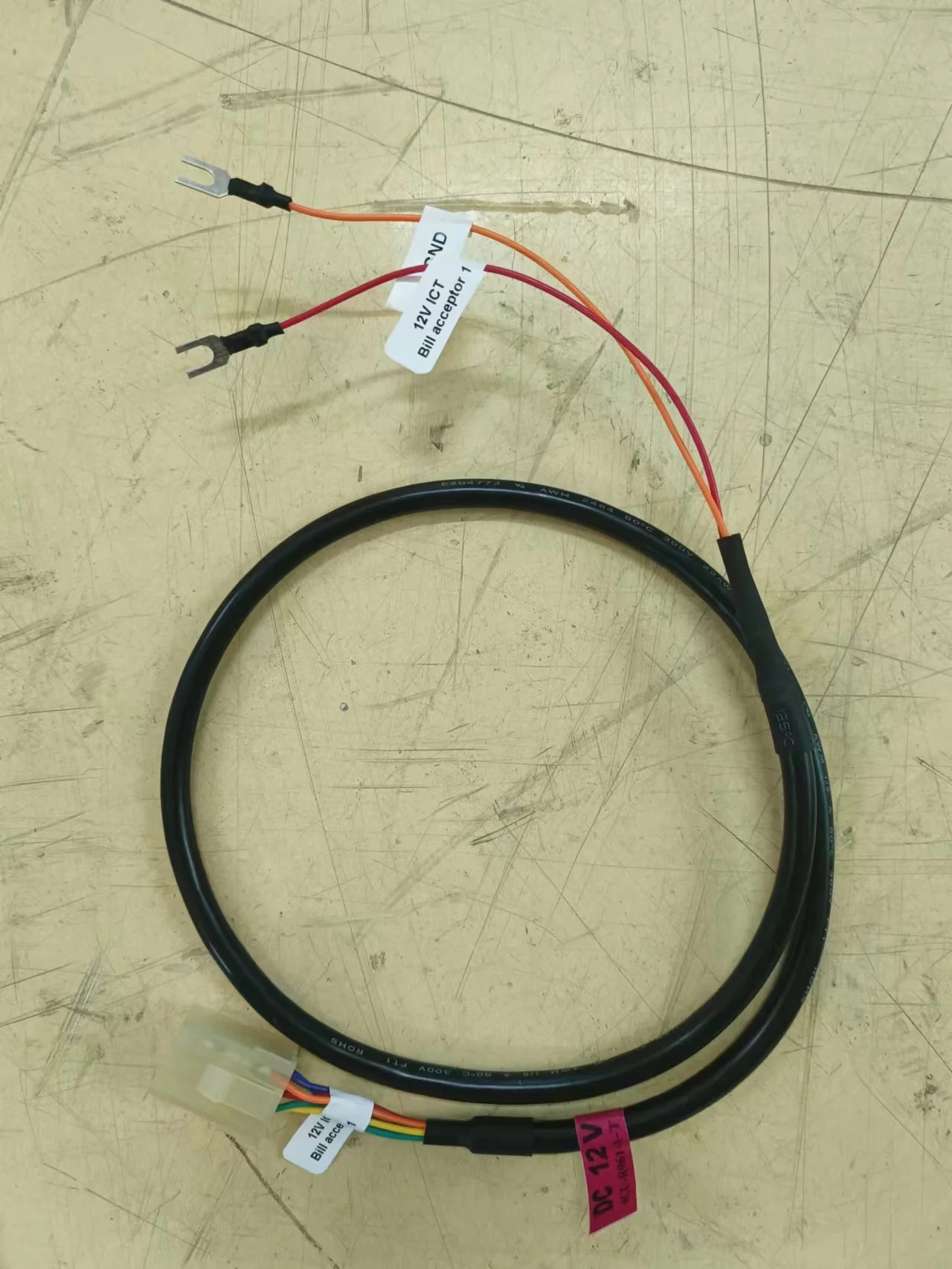 The money changer is connected to the wire