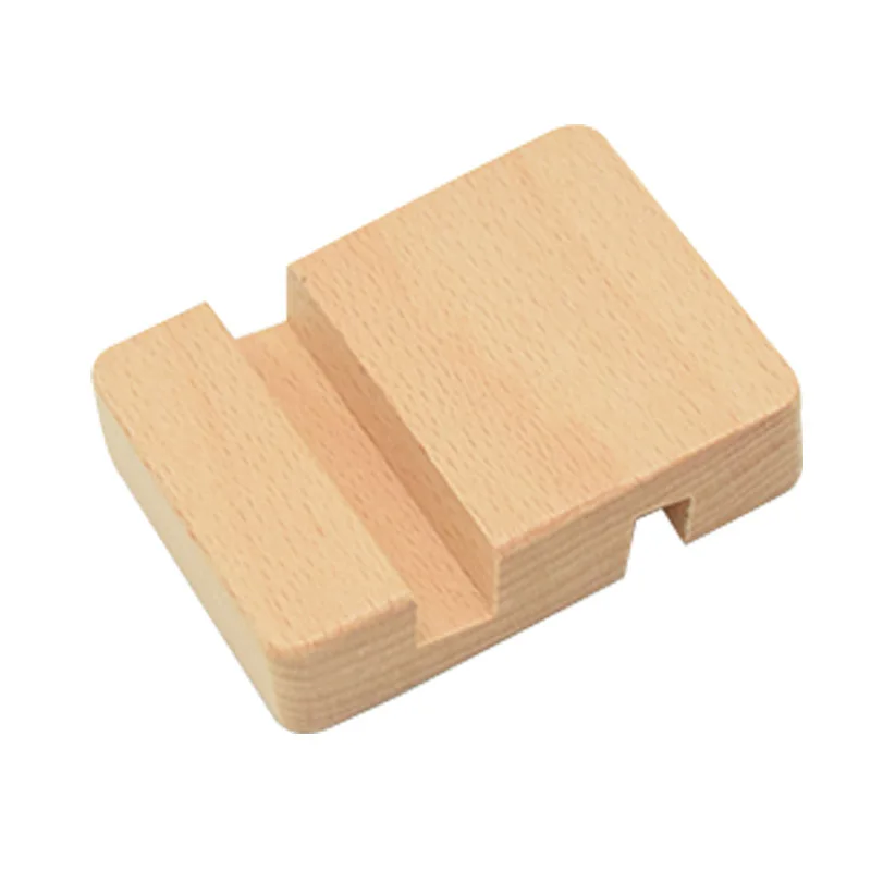 Natural Bamboo Desktop Wooden Mobile Phone Camera Cooling Pad Mobile Phone Holder