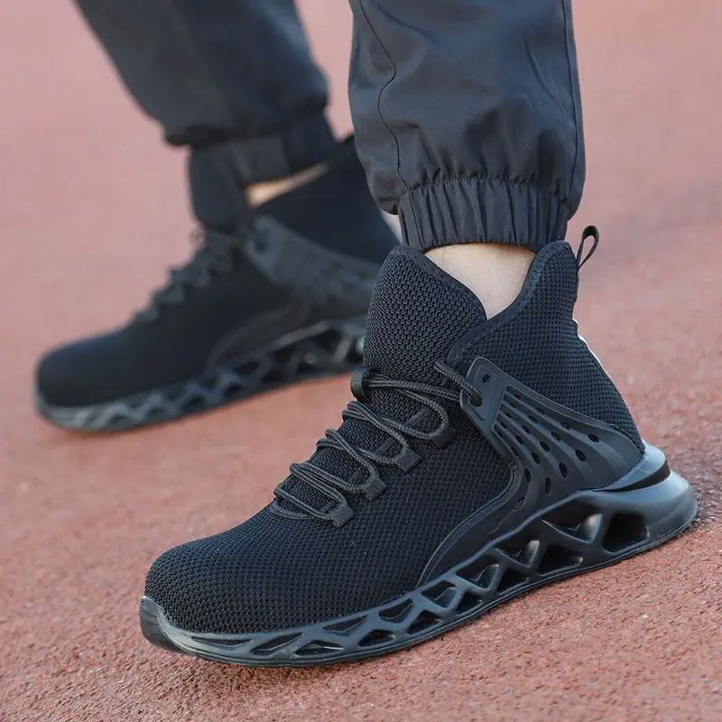 Защитная обувь модная стальная toecap дышащая и удобная повседневная износостойкая безопасная Рабочая