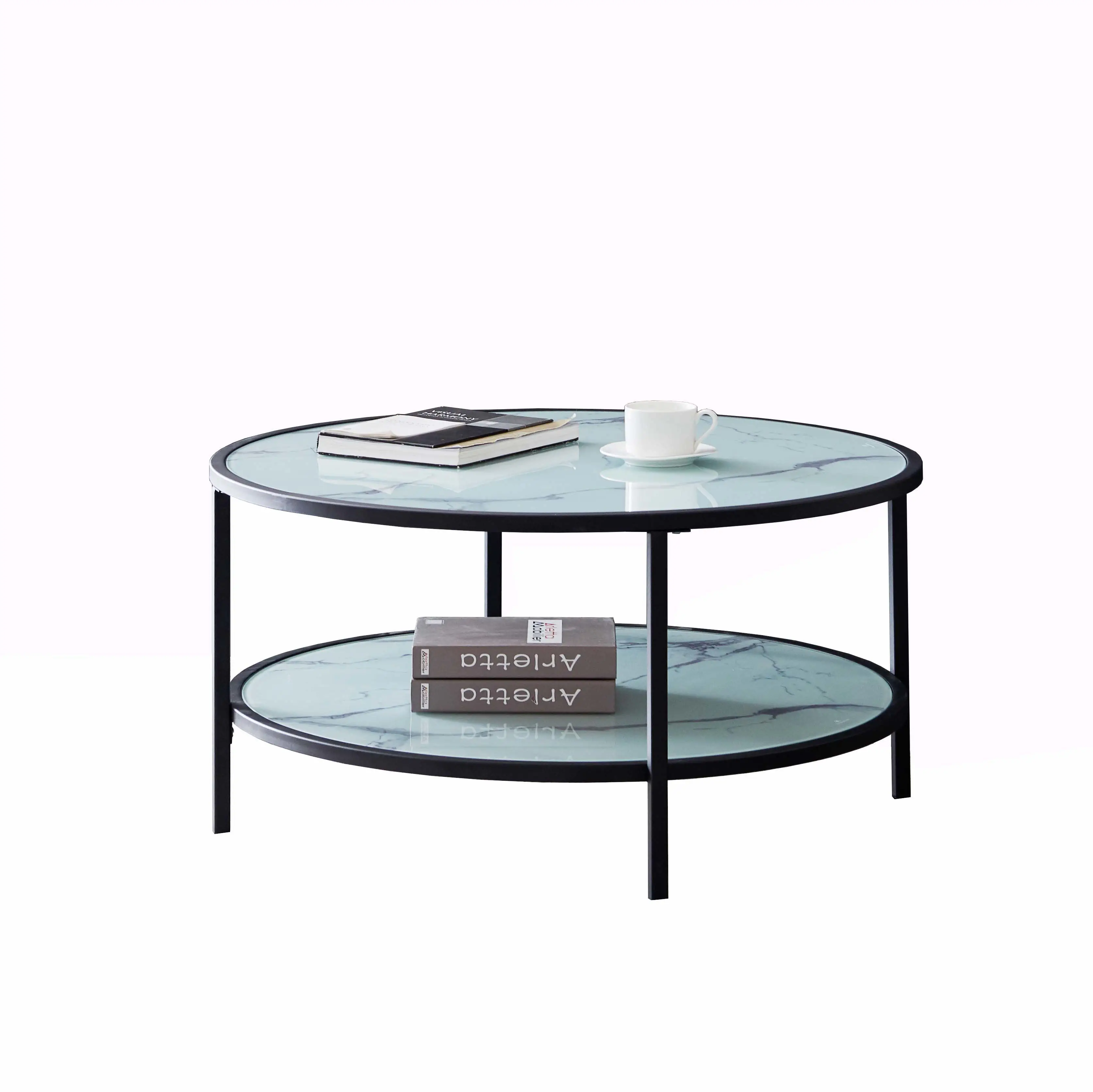 
Glass coffee table with large storage space luxury coffee tables 