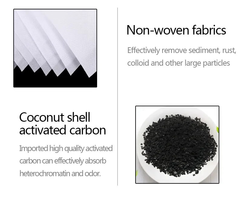 Drinking activated carbon outdoor travel portable replacement water filter