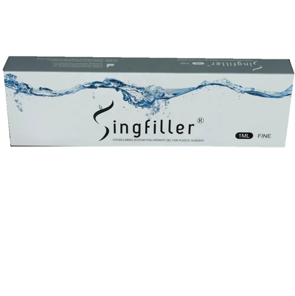 Singfiller Америка CE красоты чистой гиалуроновой кислоты гелевый сшитого геля гиалуроновой кислоты для литья под давлением