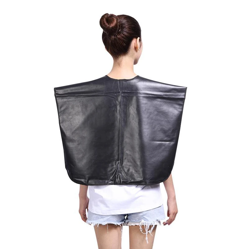 Apron for Beauty Salon Chemical & Water Proof Makeup Cape for Clients Lightweight Comb-out Beard Apron Shortie
