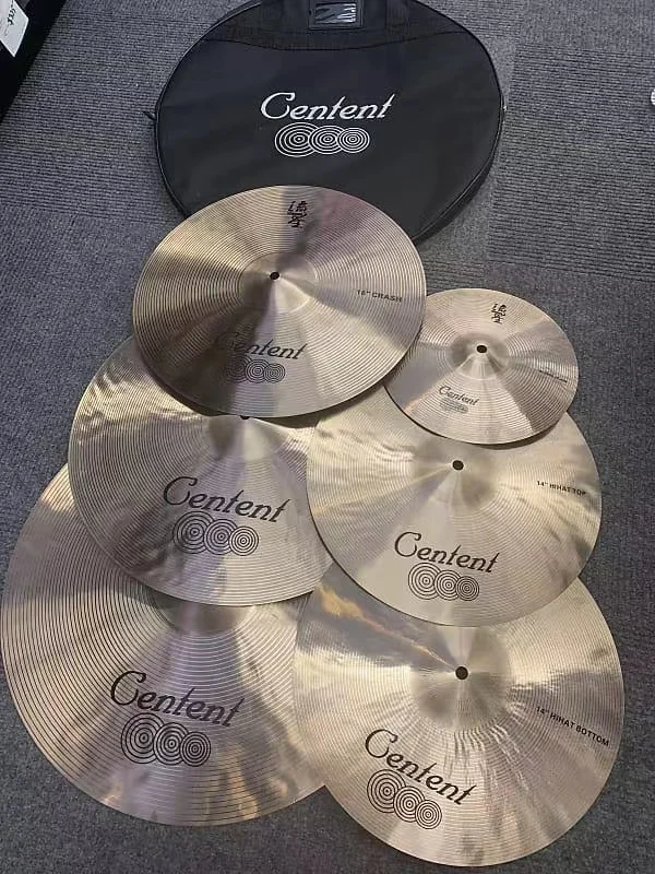 Cymbals set for drum kit Meteor series Professional b20 cymbals pack 5pcs
