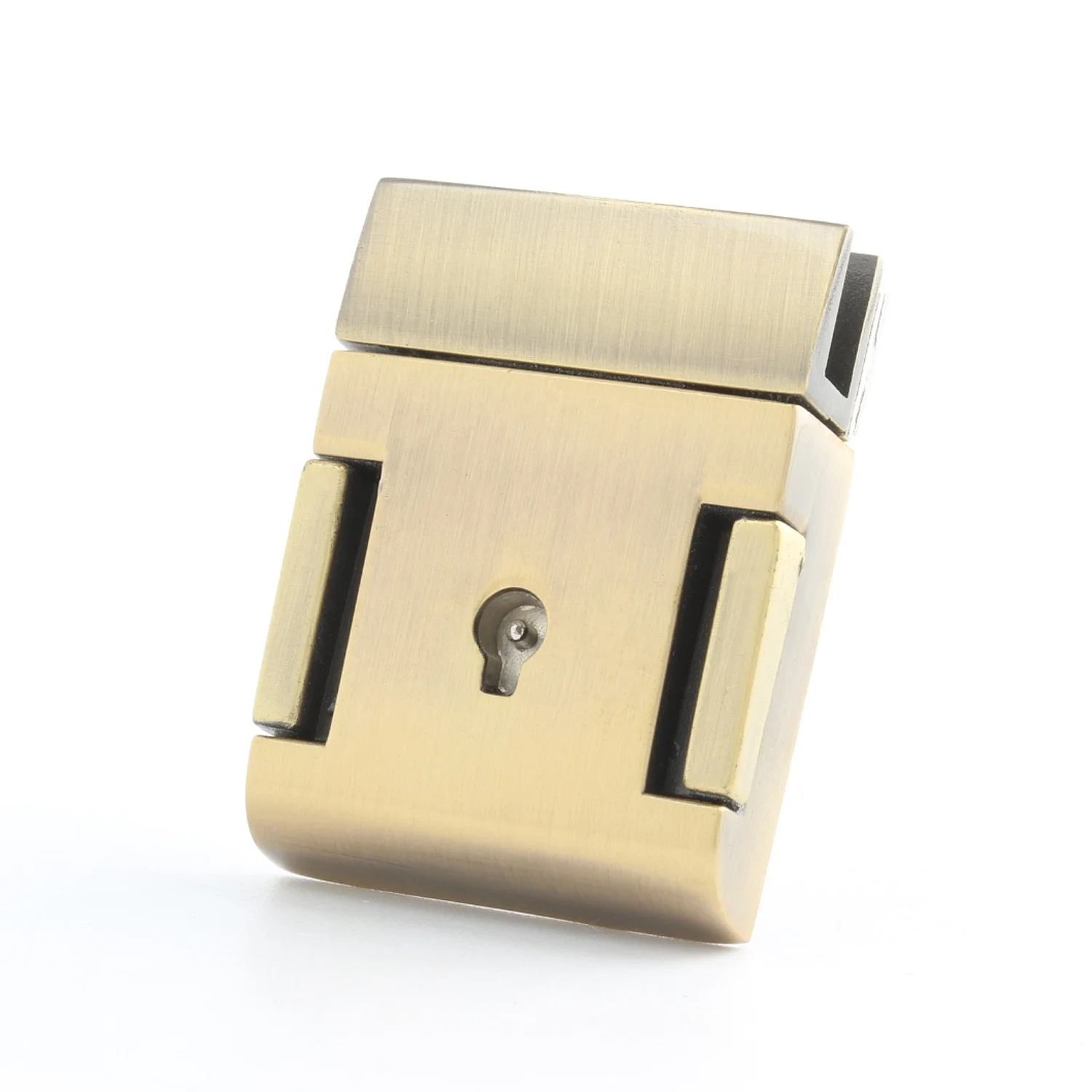 6638A Wholesale Logo Custom Metal Thumb Press Buckle Tuck Lock Clasp For Handbag