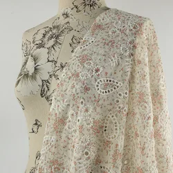 Small MOQ Lace Fabric Embroidery Fabric For Dress Chiffon Lace Fabric