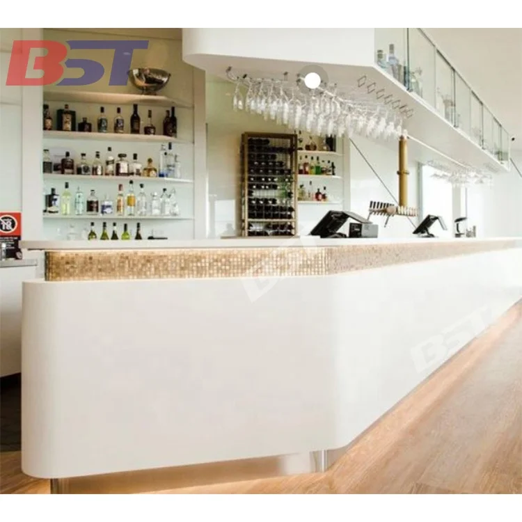 Luxury Design Cocktail Bar Counter Commercial Elegant Coffee Bar Counters Restaurant Dining Furniture
