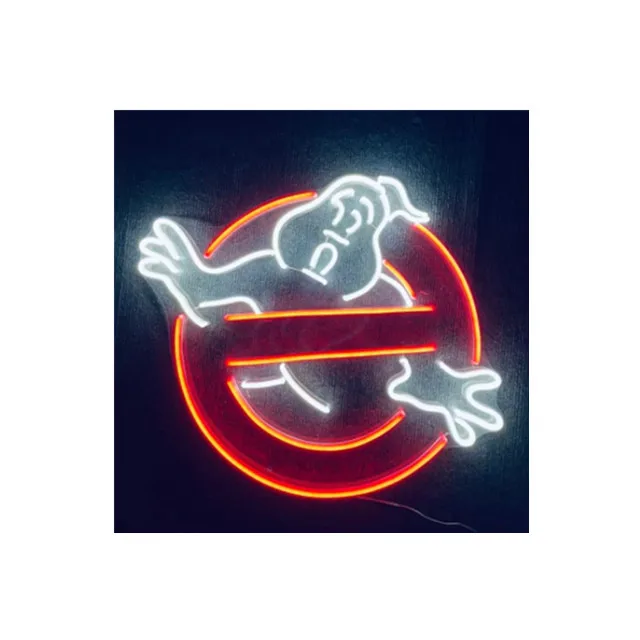 Acrylic plate manufacturing good bedroom decorations best quality factory direct ghost busters sale neon sign