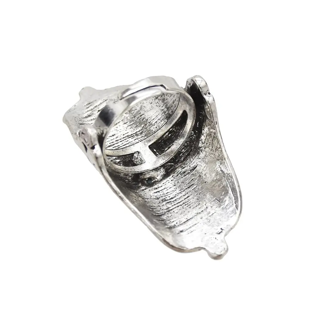 Turquoise Ring Women Men Ring Turkey Silver Fashion of Bohemia Luxury Trendy Alloy 925 Sterling Silve Ring Bar Setting 1512