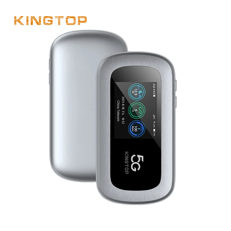KINGTOP оптовая продажа 5 г 300 Мбит/с карманный Wi-Fi роутер мобильный Горячая точка MT6877 4400 мАч большой аккумулятор MiFis с слотом для Sim-карты