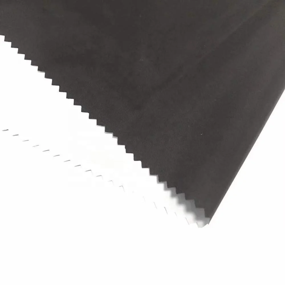 210T PU Milky Nylon Taffeta Fabric WR WP 1500mm For Garment Down Coat