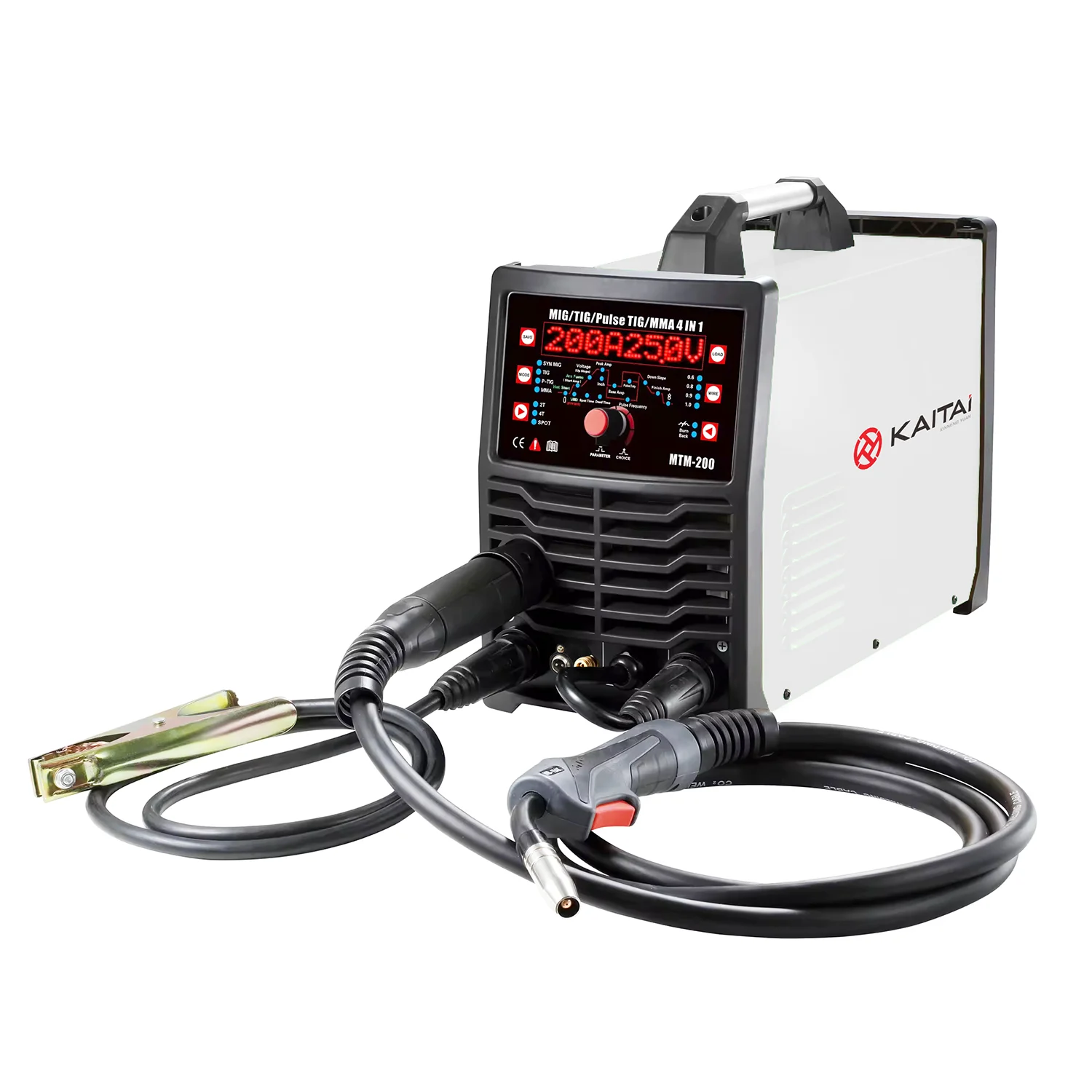 4 в 1 Многофункциональный сварочный аппарат MCU MIG/TIG/Pulse TIG/MMA MTM-200 дуговой сварки SYN MIG HF TIG