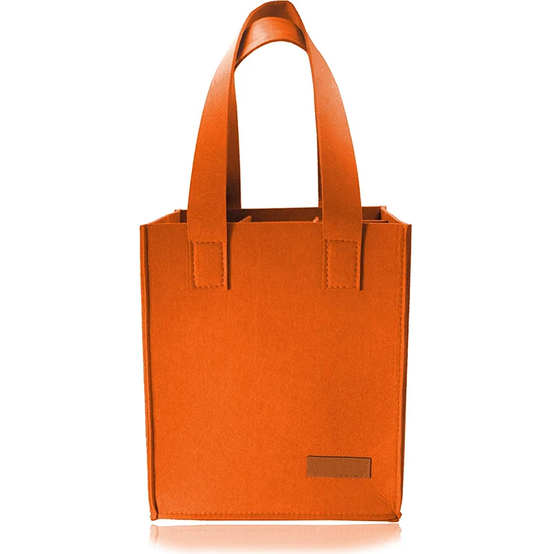 Горячая Распродажа, индивидуальный подарок, фетровый держатель для бутылки вина, сумка для упаковки вина