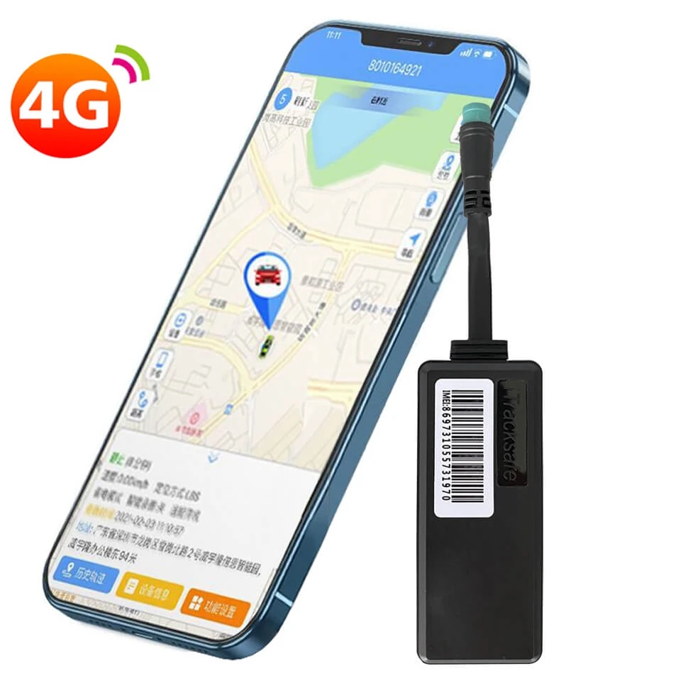 Vibration Alarm Geofence Cut Off Power Motorcycle Vehicle GPS Tracker 4G Tracking Device for Cars