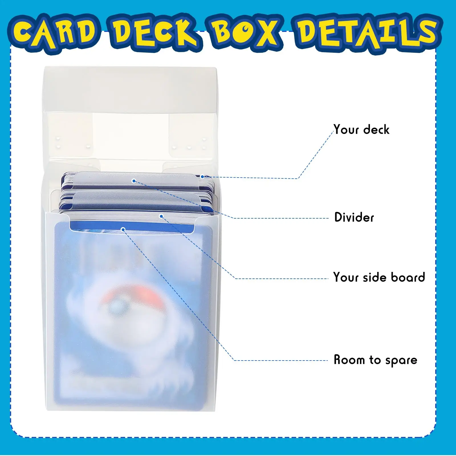 Fit Sports Game Cards Standard Cards Magic TCG MTG Yugioh Trading Card Deck Box