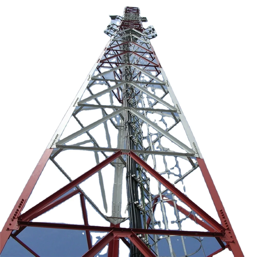 Network Manufacturing 80M Internal Steel Galvanized Mast 3 Legged Telecom 30M Wifi 35M Telecommunication Antenna 40 Meter Tower