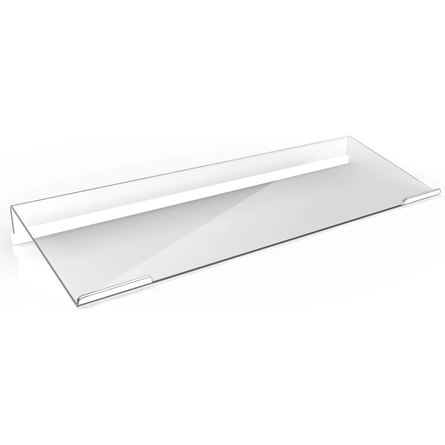 Acrylic Tilted Computer Keyboard Display Holder Custom Clear Acrylic Keyboard Stand