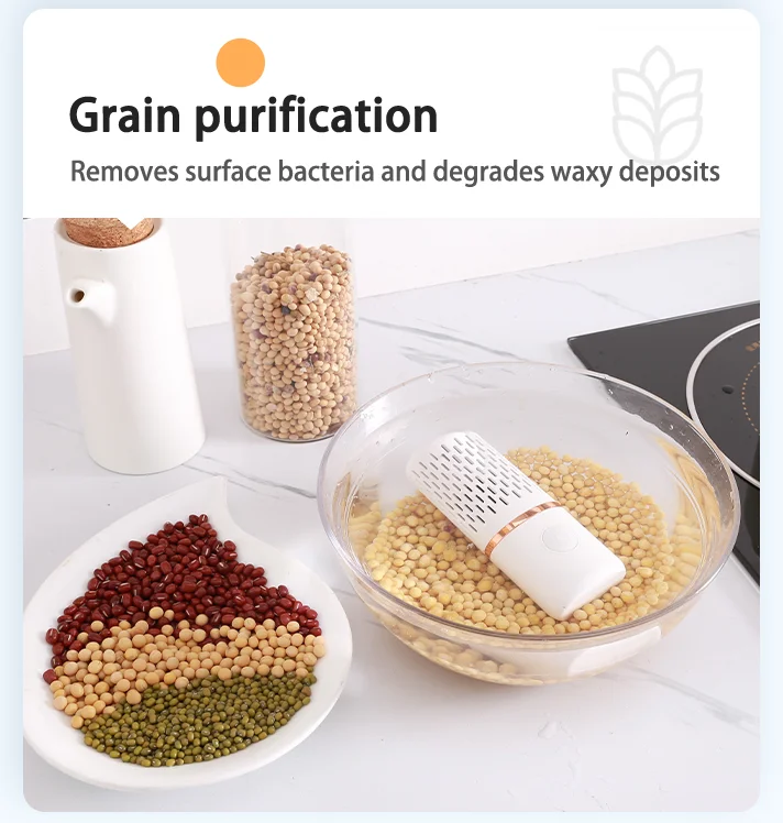 USB Wireless Food Veggie Washing Cleaner,Capsule Device Fruit Washer Machine,Fruit and Vegetable Purifier