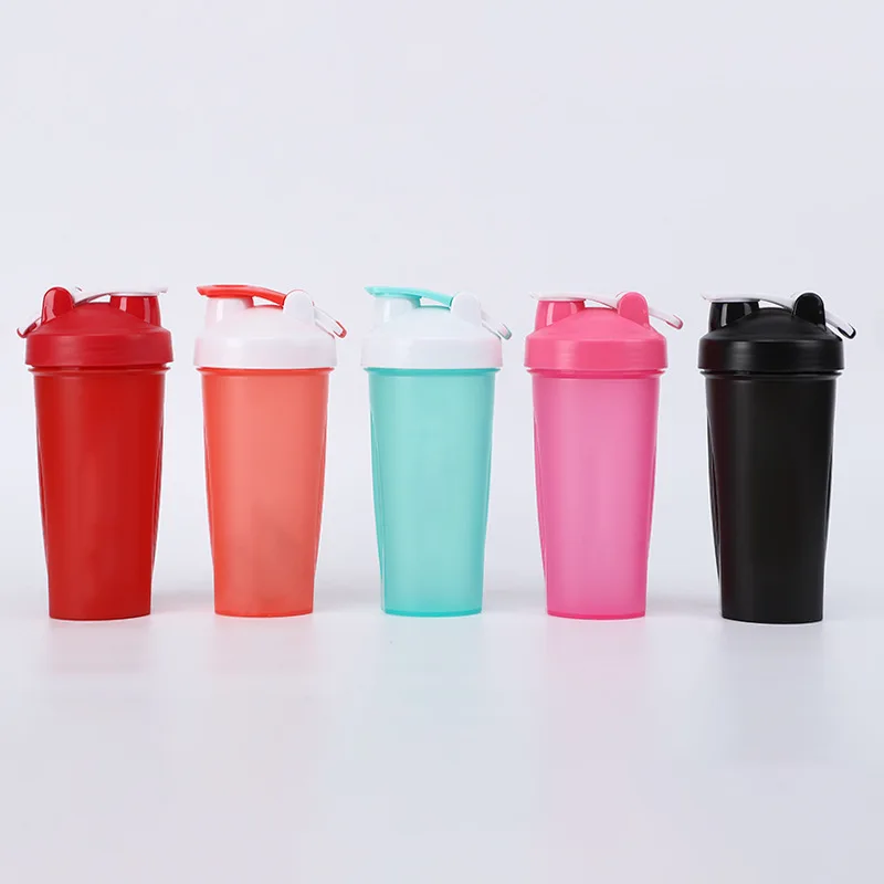 PP Plastic Blender  Mixing Ball Protein Cup Sports Plastic Glass Shaker Bottle