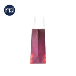 RR Donnelley Wholesale Eco Friendly Customised  Branding Logo Folded Shopping Handle Paper Bags Packaging for Clothing