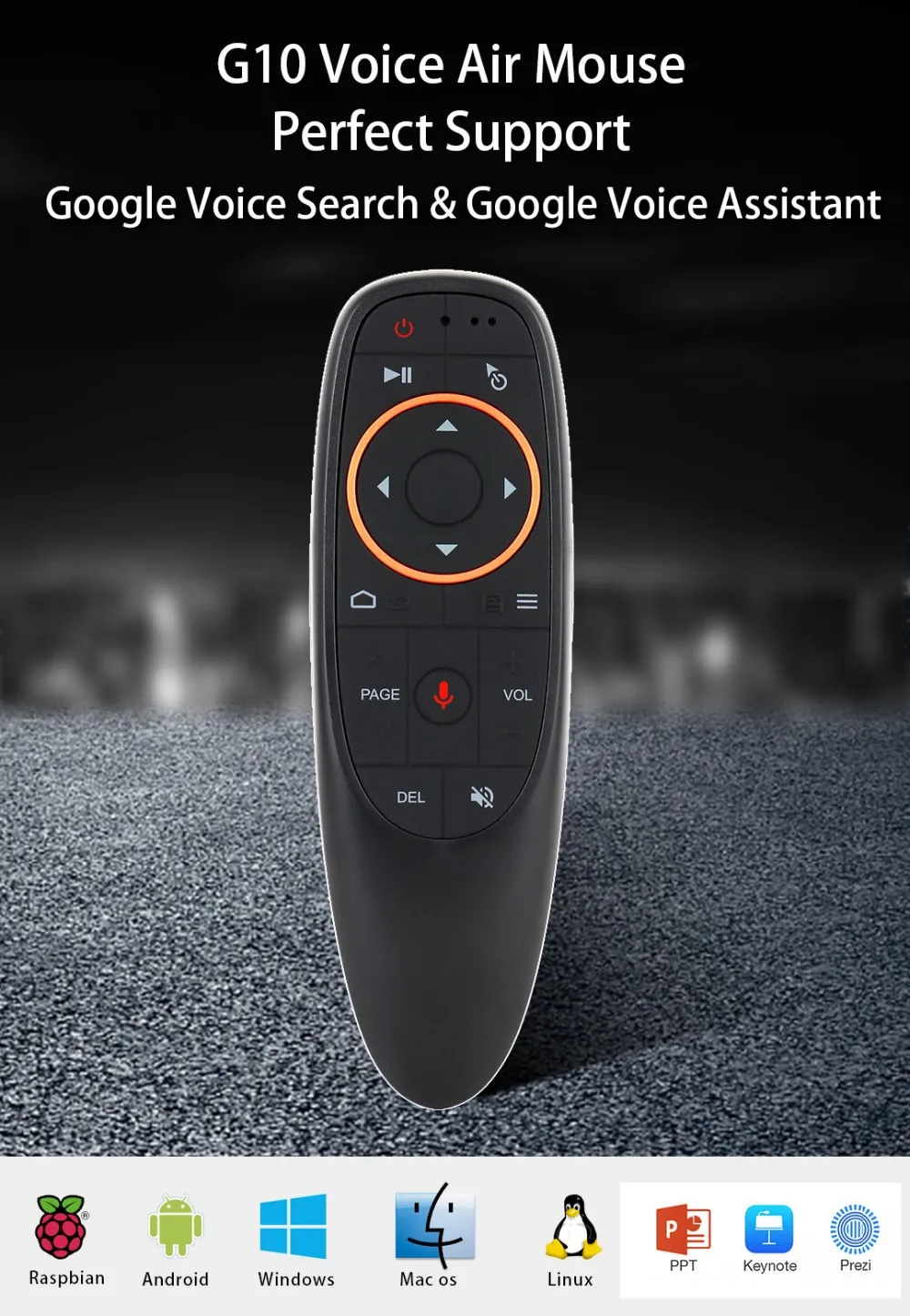 High Quality New Original For TV Mini Set Top Box Infrared Universal Voice Search Remote