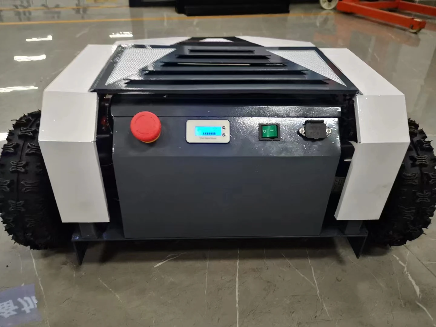 cool and intelligent Automatic remote control robot lawn mower long time battery ramain