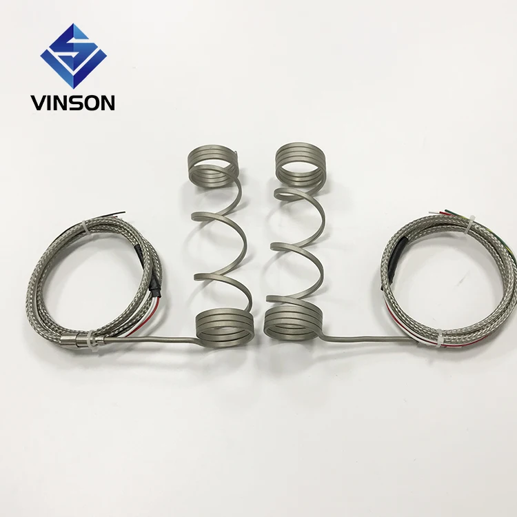 Nozzle injection moilding machine spring heating ring Hot runner coil heater with thermocouple