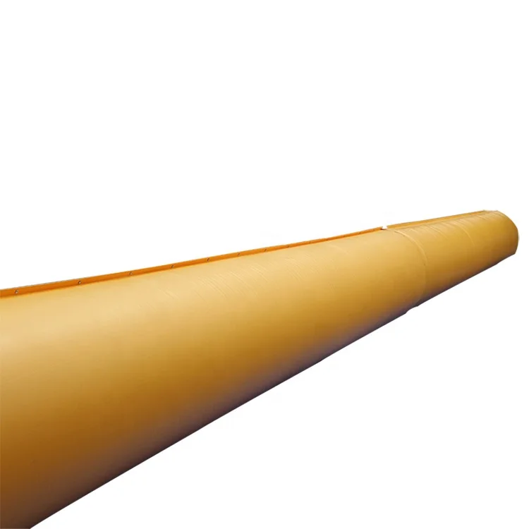 JULI 1300mm plastic lay flat fire resistant PVC flexible air ventilation duct for tunnel