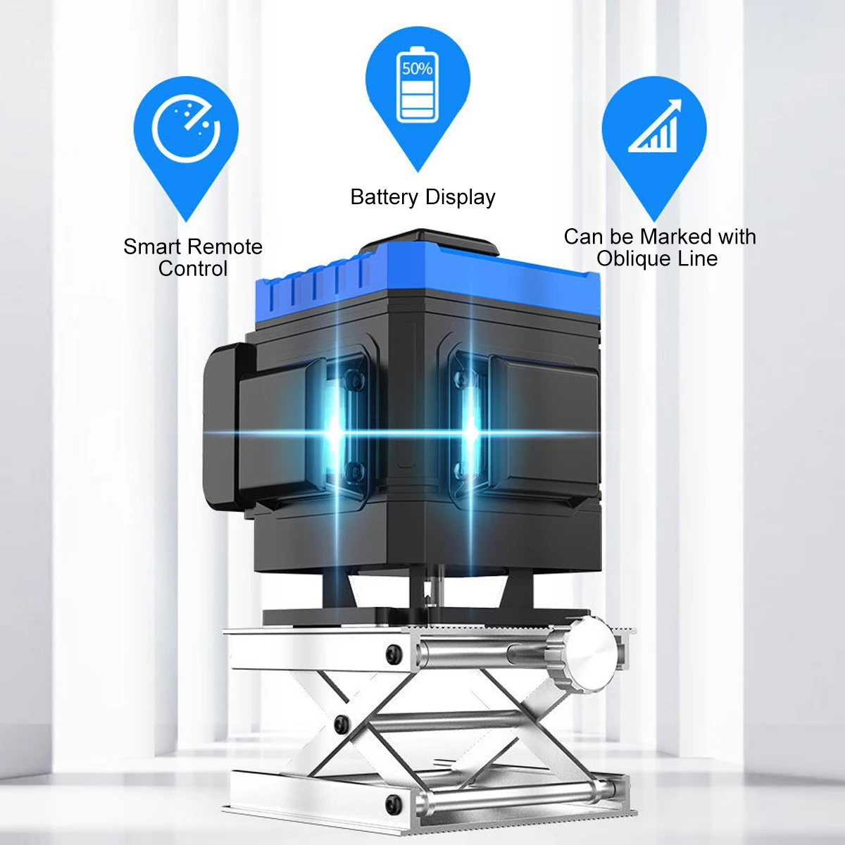 360 degree rotary laser cross level 4d 16 tool green mini construction laser level self
