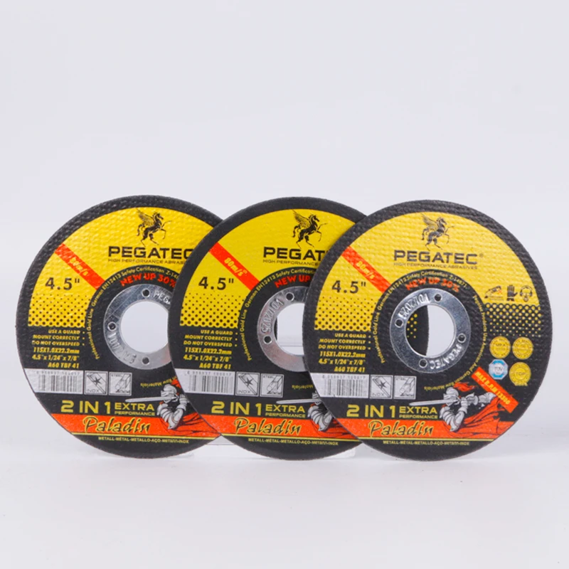 PEGATEC 4.5' 115X1X22MM Stainless Steel Abrasive Resin Hardware Cutting Disc wheel