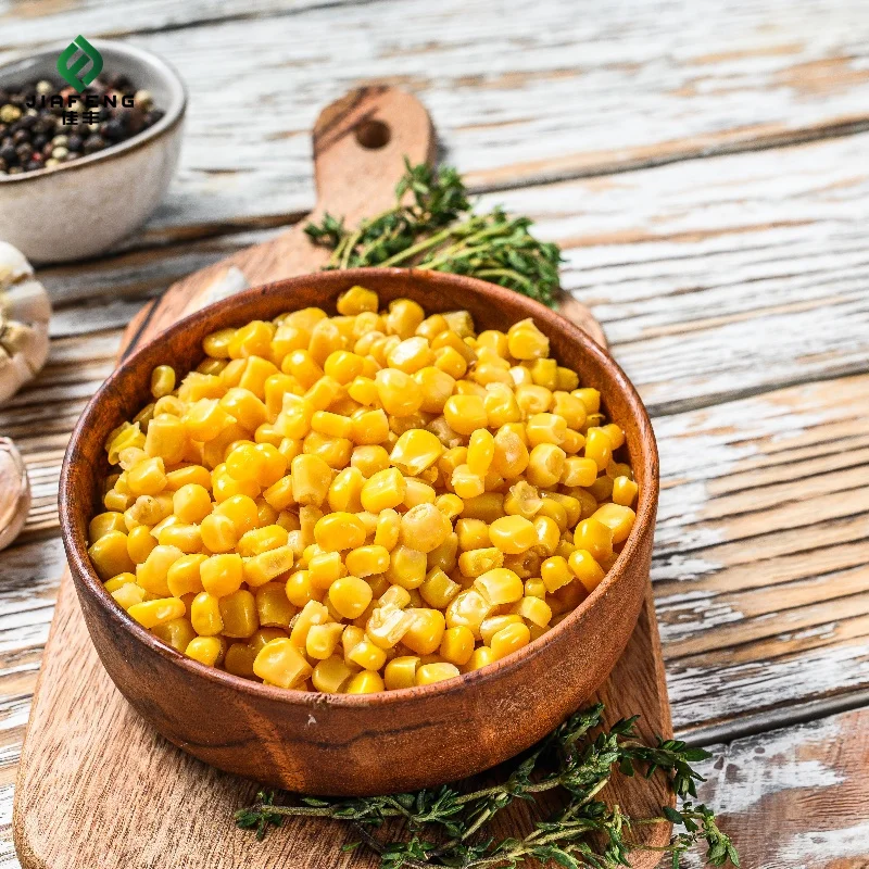 canned sweet corn factory Chinese factory makes fresh Canned Sweet Corn Kernel in syrup in tin different specifications