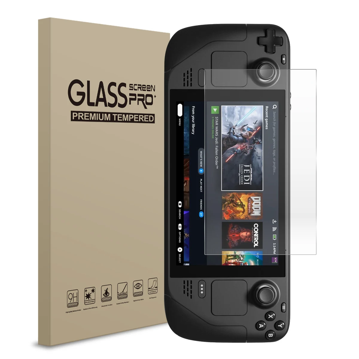 tempered glass for Valve Steam Deck/For Valve Steam Deck scratch-proof fingerprint proof tempered film