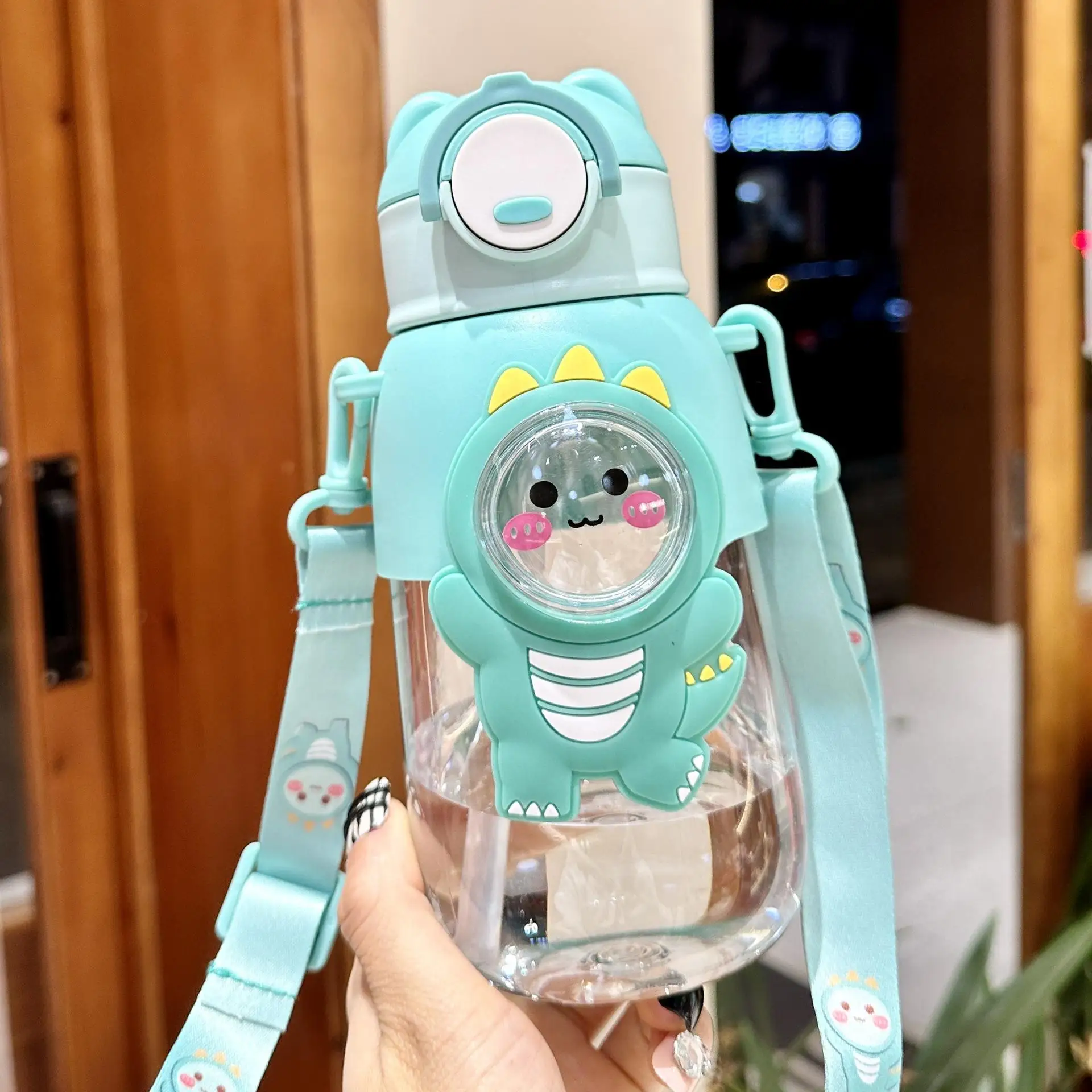 Милые девушки Мультяшные портативные питьевой томатодос De Agua Gourde Enfant многоразовые школьные пластиковые бутылки для воды с соломой