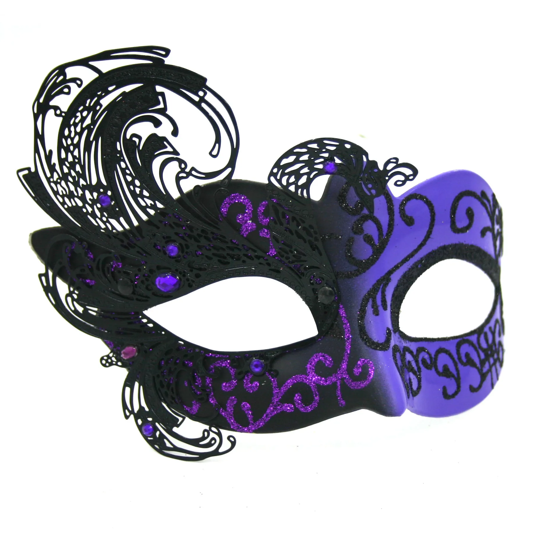 Iron Couple costume Carnival Venice Makeup Ball Mask Set Party Fashion accessory