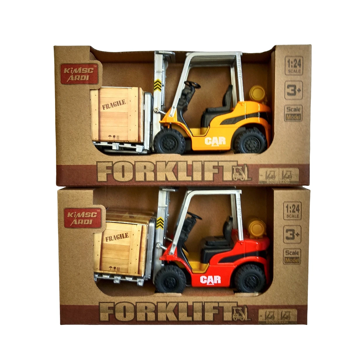 XINYU Diecast Metal Forklift Scale Model Collectible Stimulation Car Toy for Kids