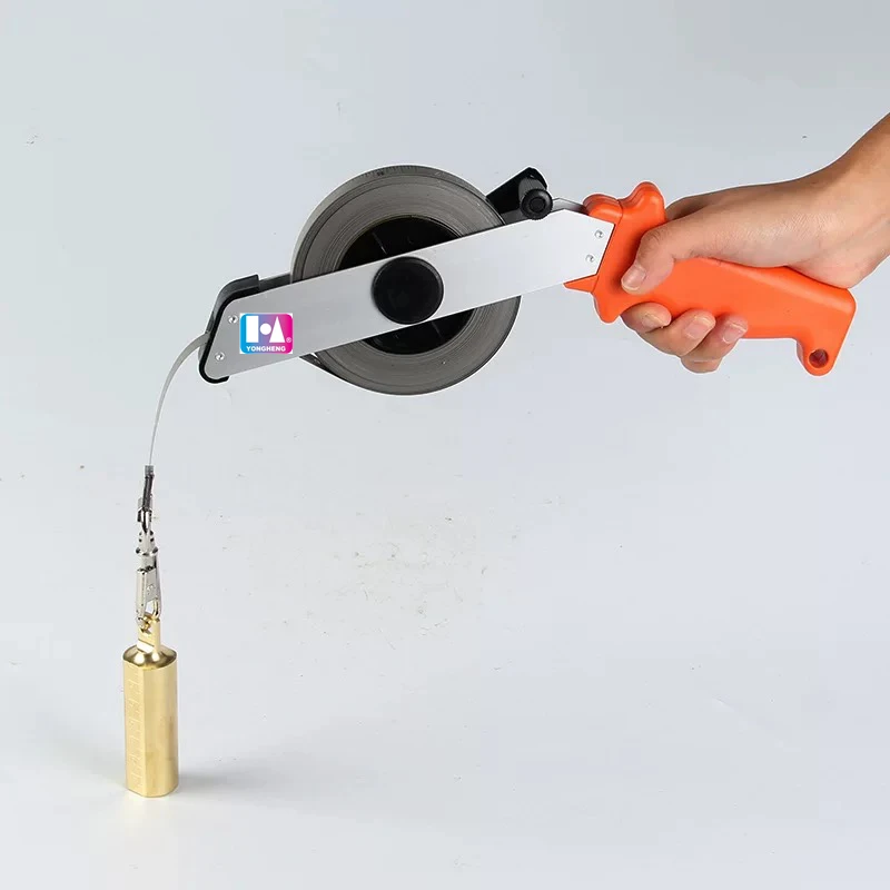 New Type Oil Gauging oil depth steel tape measure oil tank level measuring tape with Brass Plumb