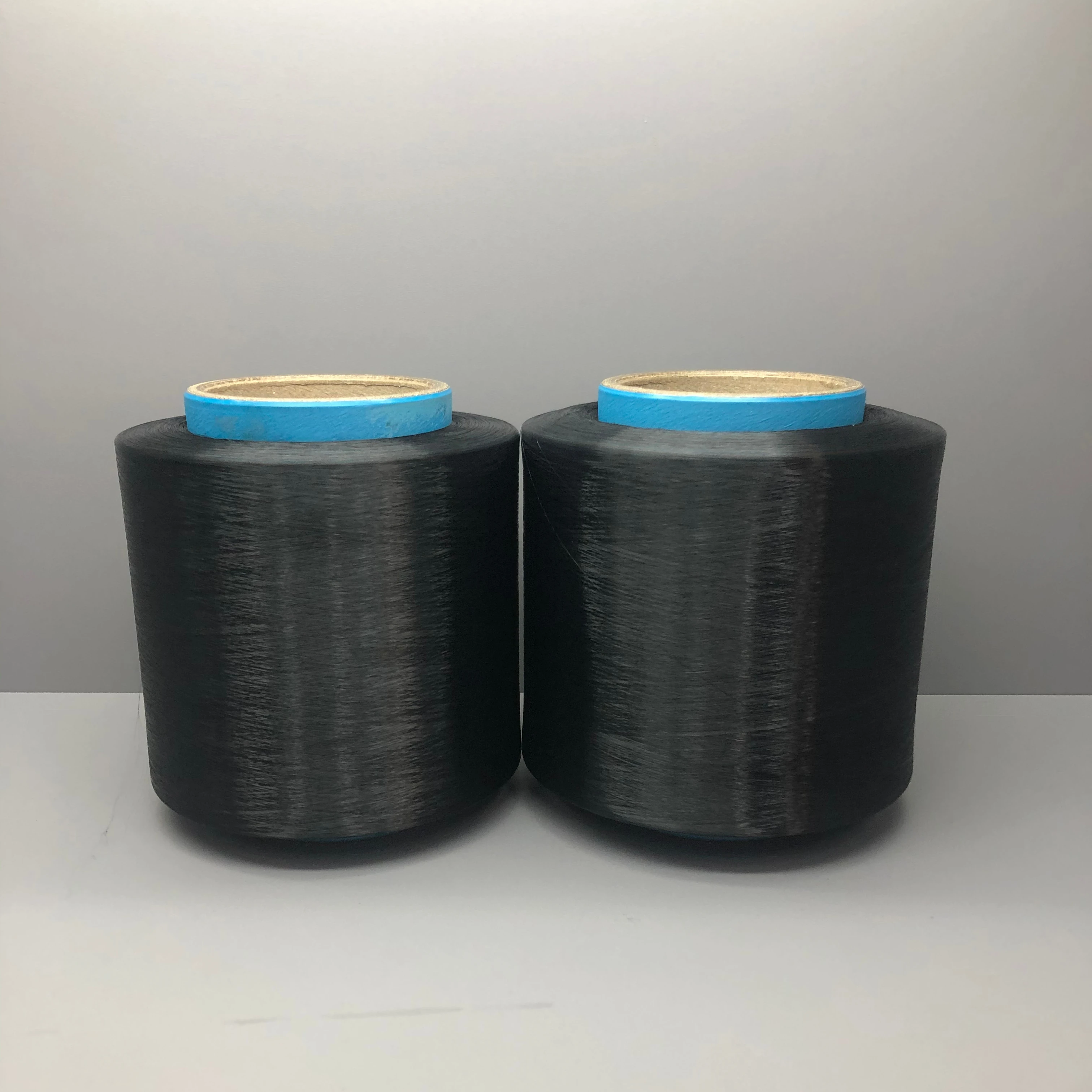 Carbon conductive yarn 20D 40D color black conductive polyester nylon yarn