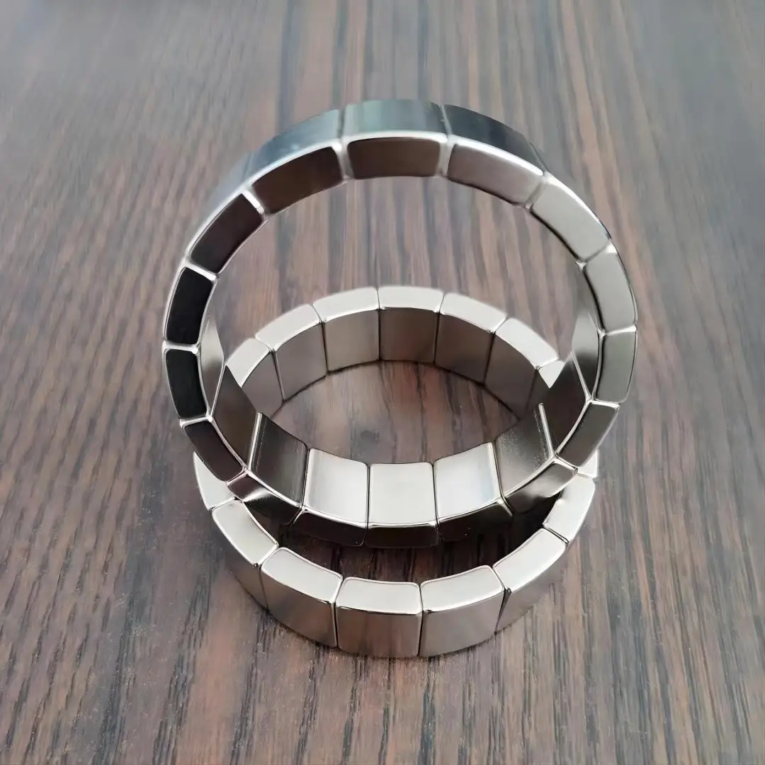 Free Generator Half Ring Arc Segment Rare Earth Magnet N48 Strong Magnet Ndfeb Industrial Flywheel Tile Arc Neodymium Magnets