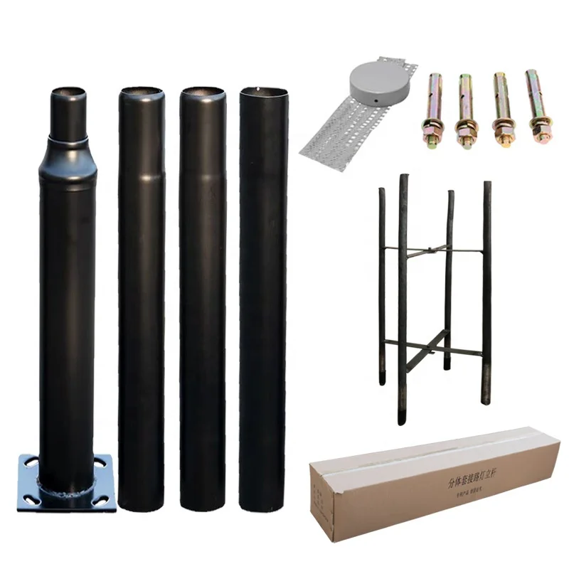 China design portable single arm 2m 3m folding street lighting pole high mast lighting price price list tennis basketball court