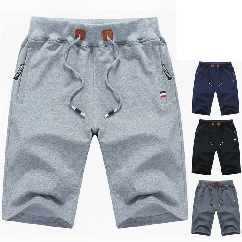 100% cotton summer hot selling custom logo men blank shorts sport shorts 2021