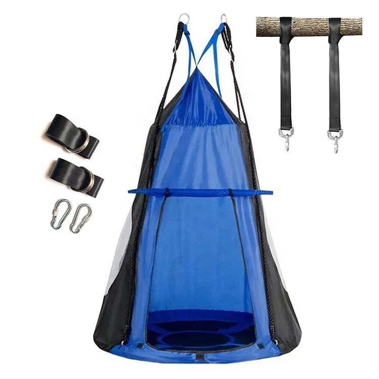 Устойчивая к атмосферным воздействиям детская парусиновая круглая палатка-качели для заднего двора игровая площадка