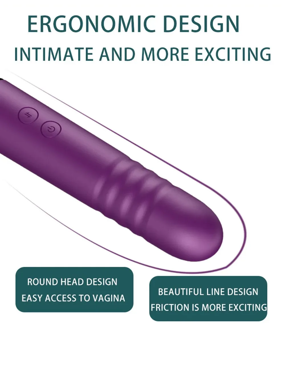 HMJ wholesale adult lady waterproof 2 in 1 clitoral female heat dildo sex toy women made in china av sex vibrator