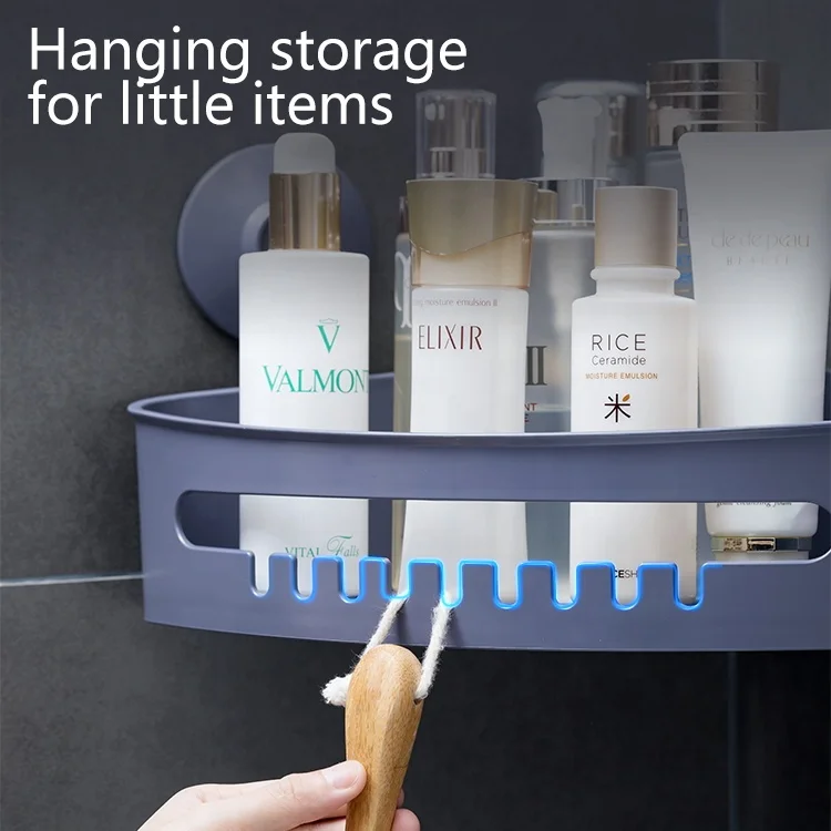 Taili TPR ABS Material Corner Bathroom Basket Hanging Shelf Shower Shampoo Holder Storage Organizer  Bath Shelf Caddy Basket