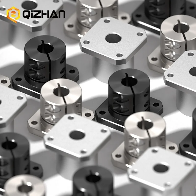 Factory Outlet Round Square Compact Flanged Mount Type Cast with Slit Shaft Supports Linear Motion Automation Components