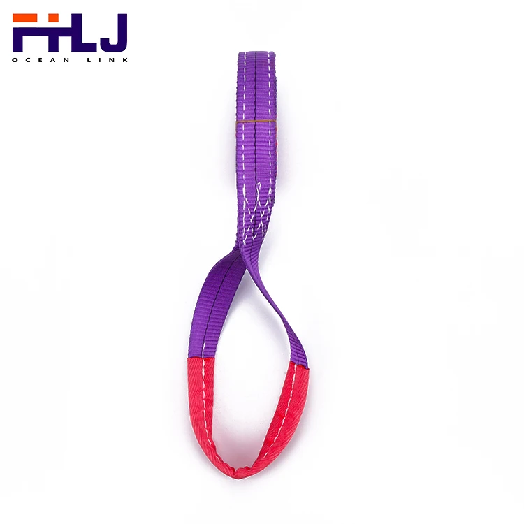 Wholesale 1 inch 1ton 100% Polyester Eye To Eye Flat Webbing Sling