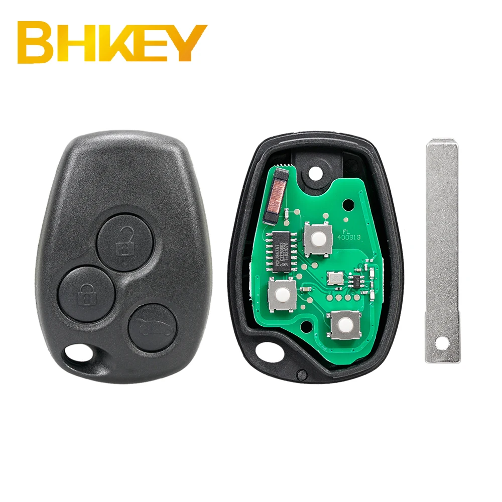 For Renault Megane Modus Clio Logan Kangoo Sandero Duster 3 BTN Remote car Key Fob 433Mhz PCF7947 Chip NE72 VA2 VAC102 Blade