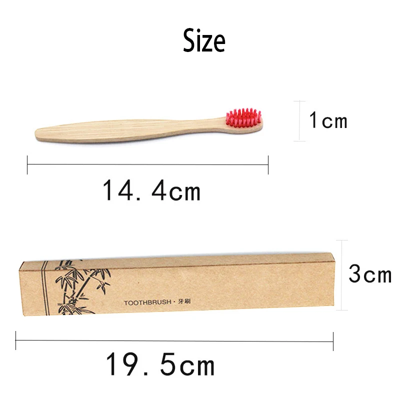 
Natural Bamboo Toothbrush Custom Logo Print Toothbrush Personalized Charcoal Bristle Ergonomic Kids Bamboo Toothbrush 